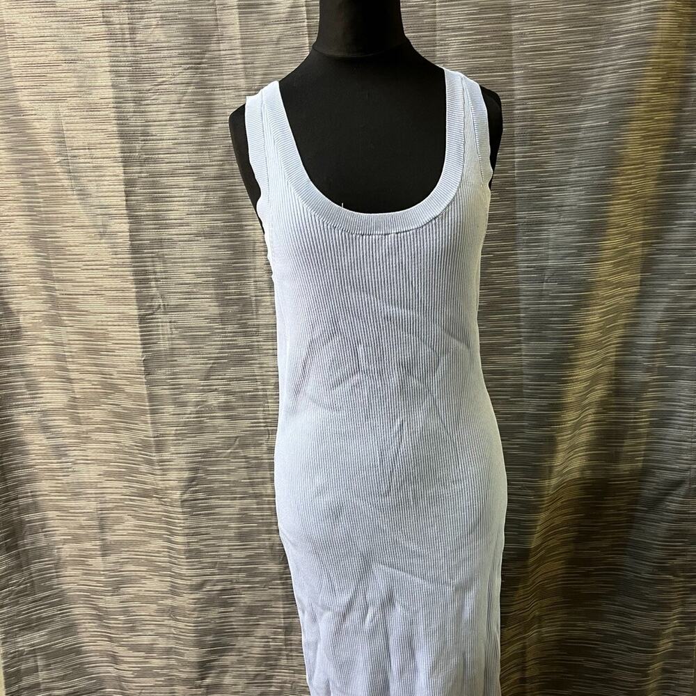 Signed Blake The Drop Women's Rib Midi Dress Size S Blue